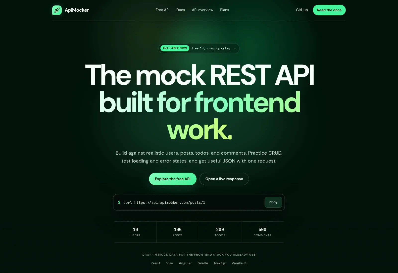 ApiMocker screenshot