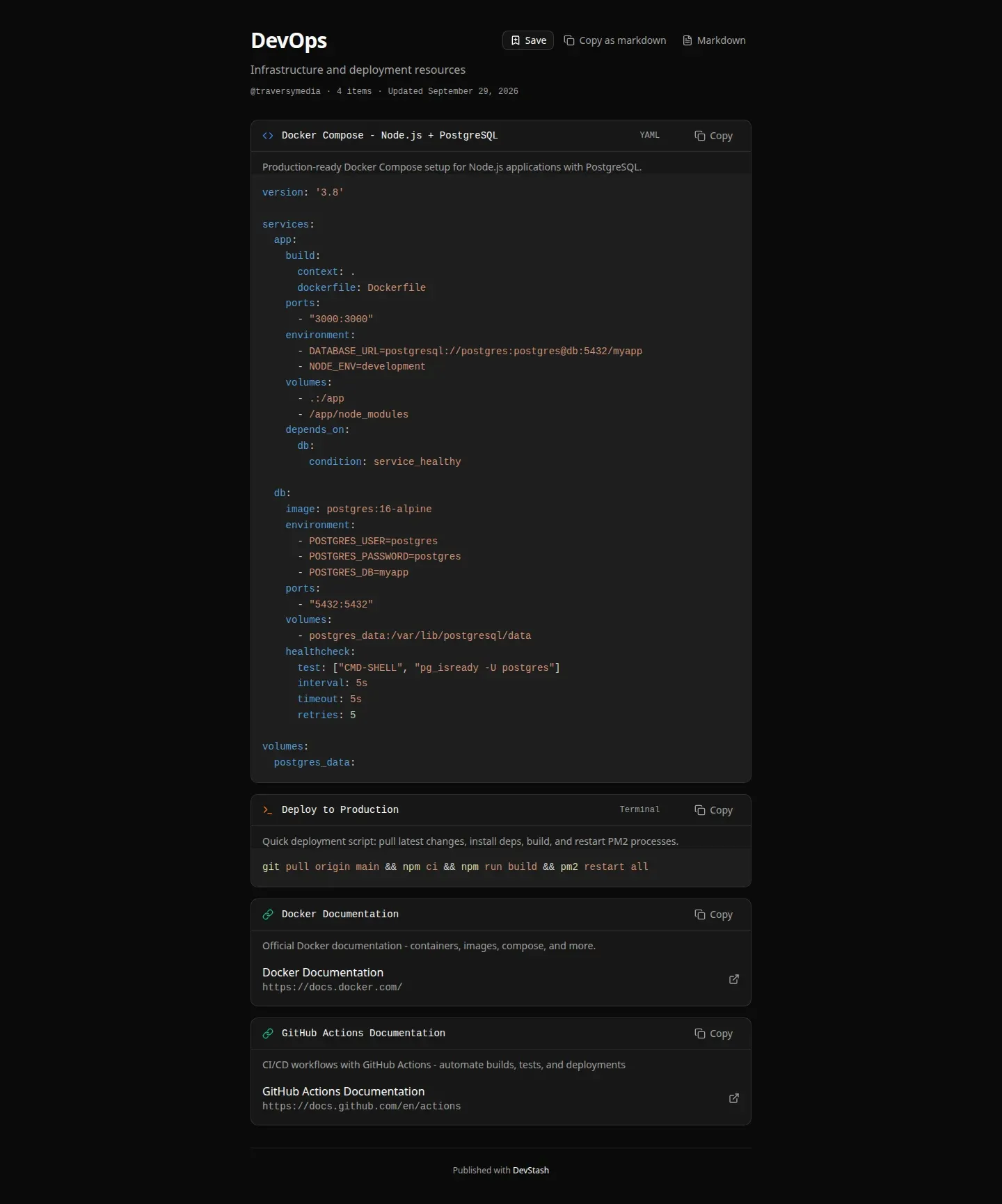 DevStash screenshot 2