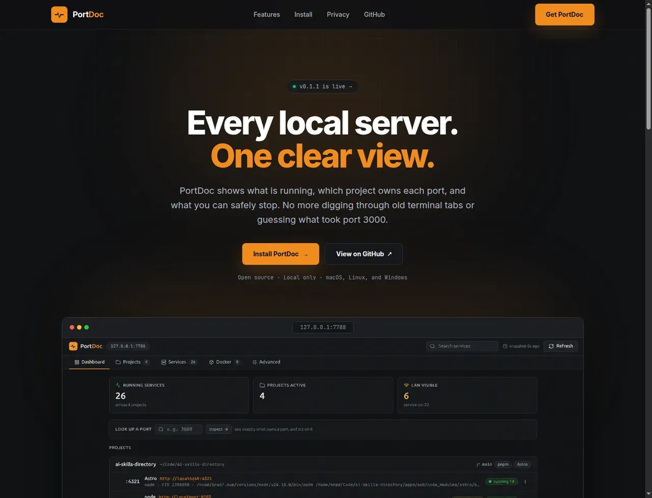 PortDoc screenshot