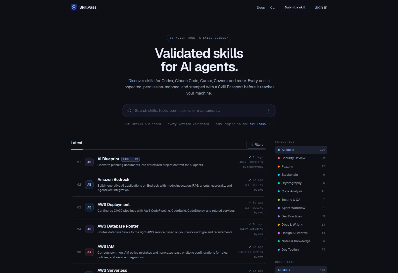 SkillPass screenshot