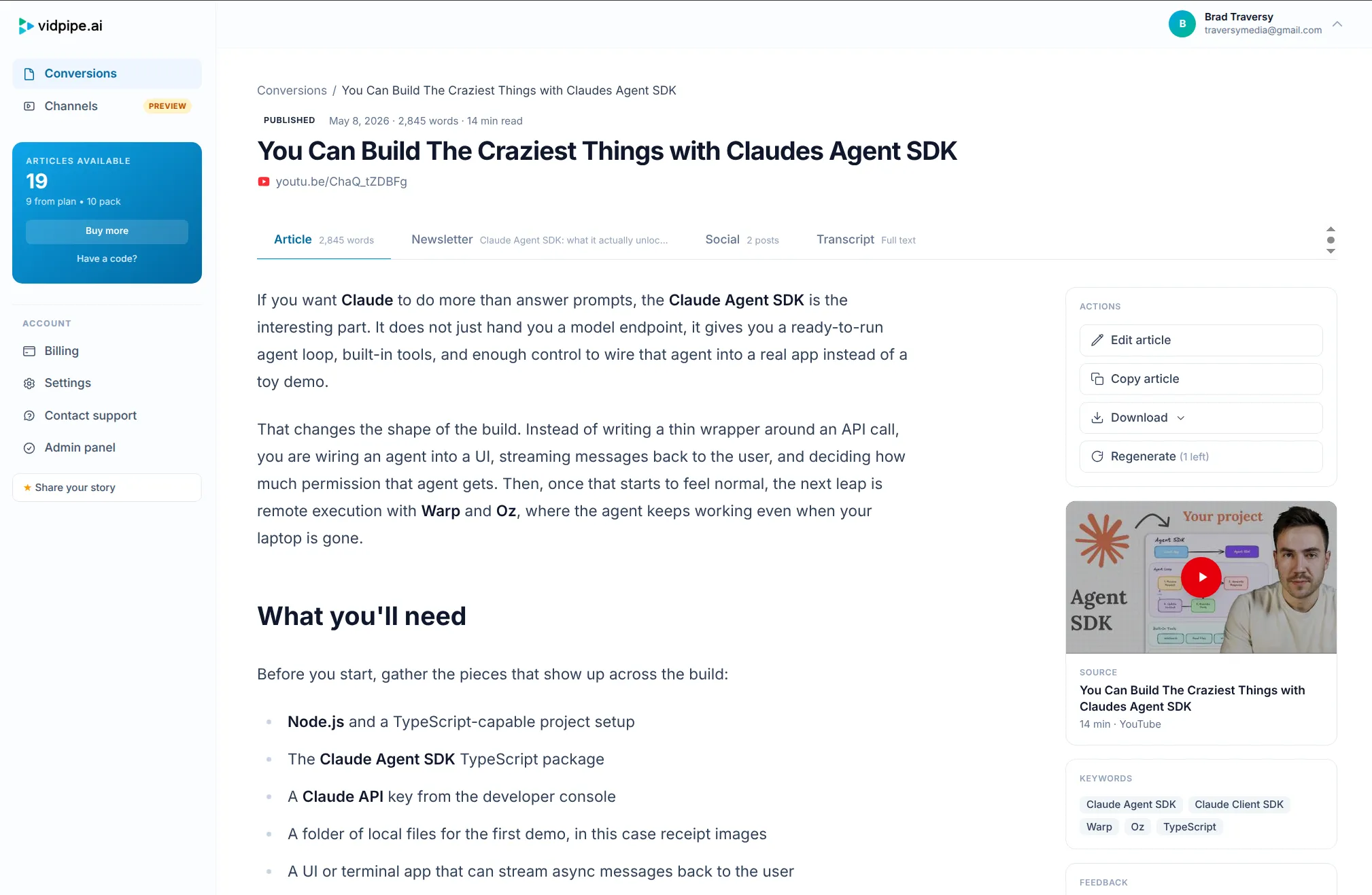 Vidpipe screenshot 3